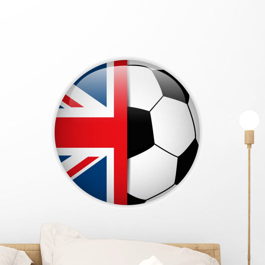 Uk Flag with Soccer