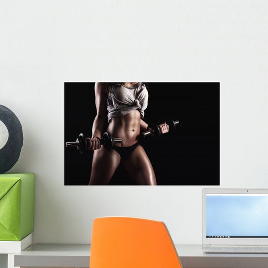 Fitness Woman Hard Training