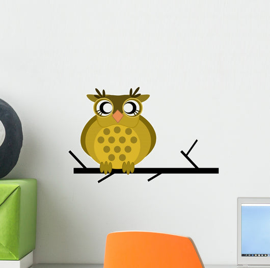 Little Cute Owl Sitting