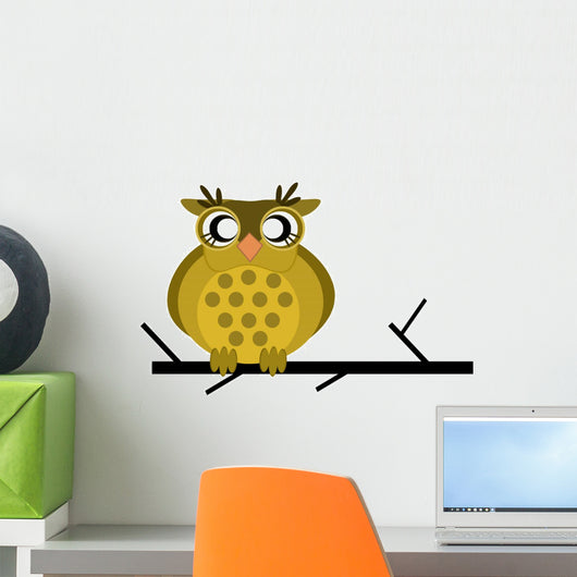 Little Cute Owl Sitting