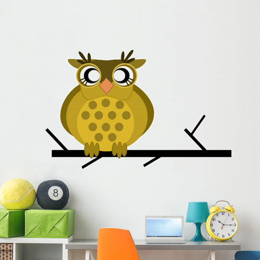 Little Cute Owl Sitting