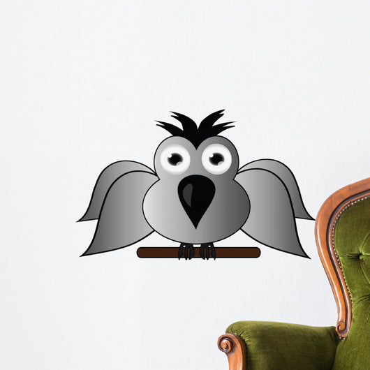 Bird Sitting on Rope Wall Decal
