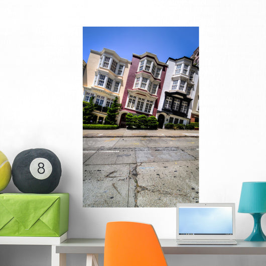 San Francisco Townhouses Close-up Wall Decal