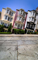San Francisco Townhouses Close-up Wall Decal
