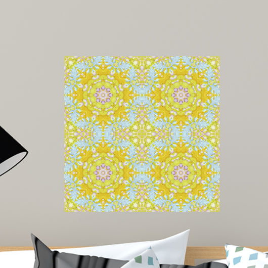 Seamless Pattern with Colorful Wall Decal