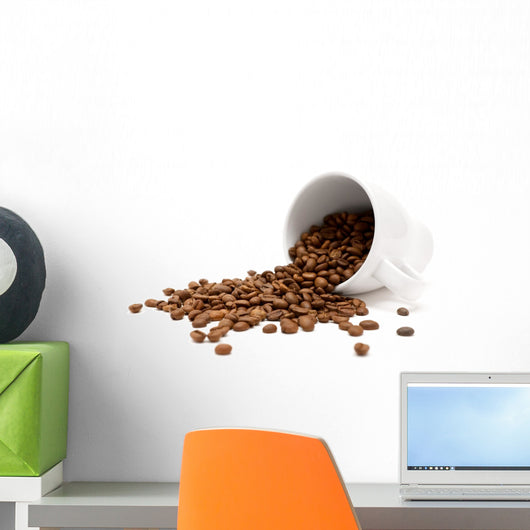 Scattered Coffee Beans Wall Decal