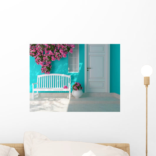 Entrance of a house. Wall Mural