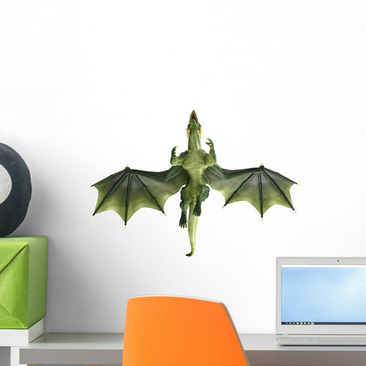 Green Dragon Flying over