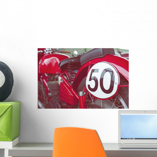 Motorcycle Detail Wall Decal