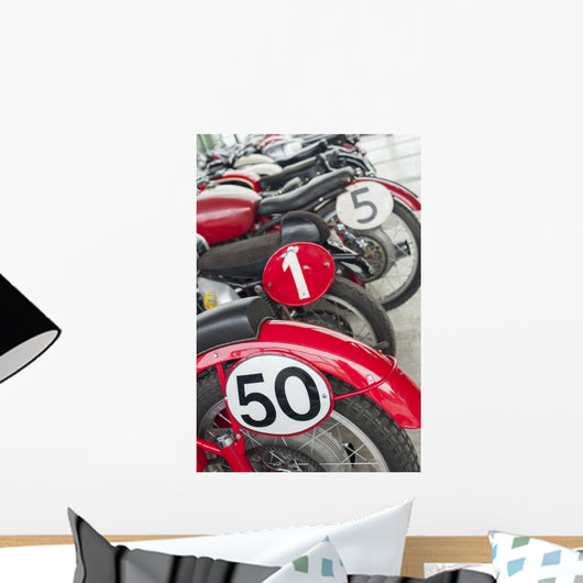 Race Numbers Wall Decal