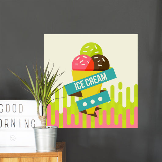 ice cream background Wall Mural