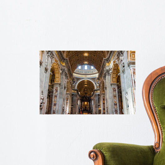 St. Peter's Basilica, St. Peter's Square, Vatican City. Indoor i Wall Mural