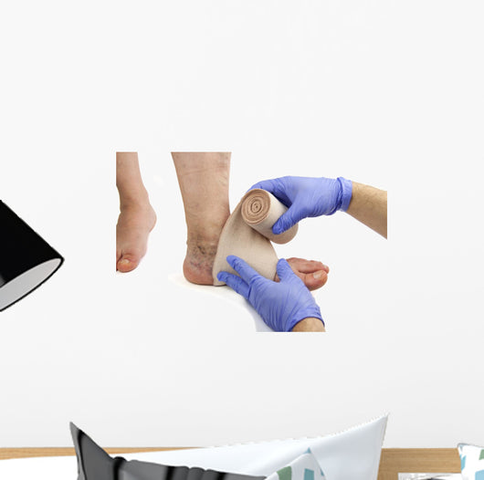 Varicose veins and bandage Wall Decal