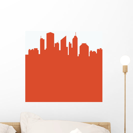 Abstract City Wall Mural