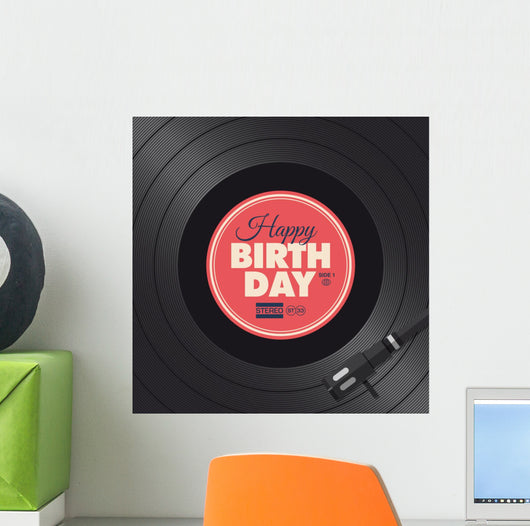 Happy Birthday Card Vinyl