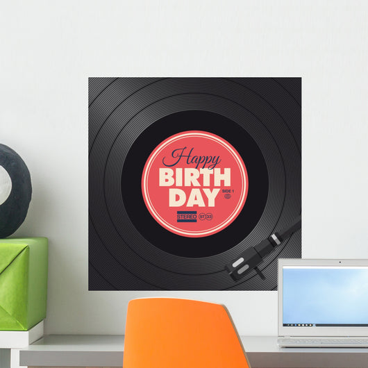 Happy Birthday Card Vinyl