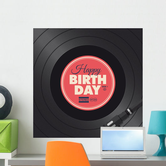 Happy Birthday Card Vinyl