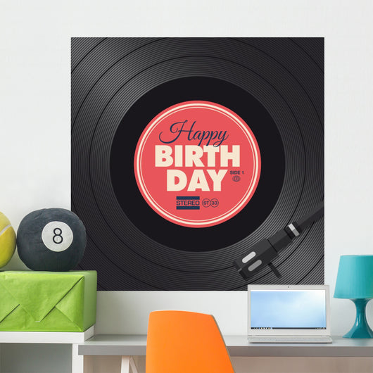 Happy Birthday Card Vinyl