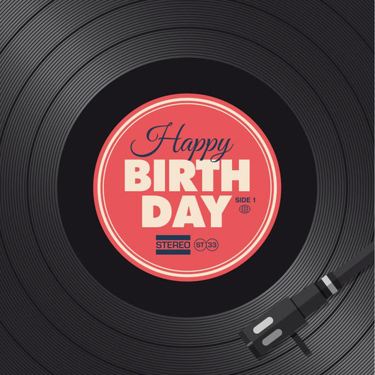 Happy Birthday Card Vinyl