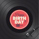 Happy Birthday Card Vinyl
