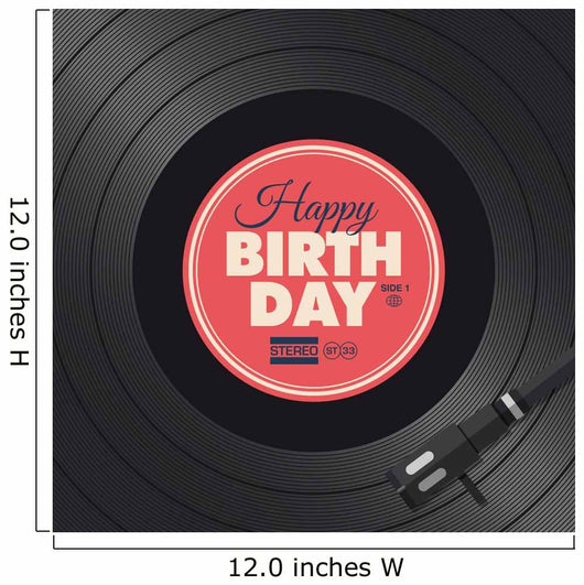 Happy Birthday Card Vinyl