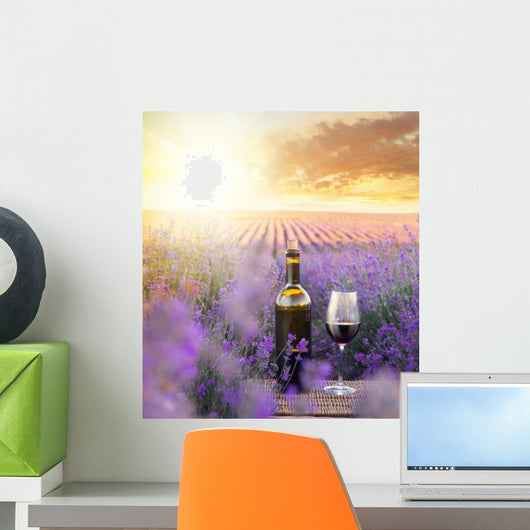 Bottle of wine. Wall Mural