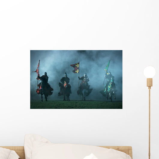 Mediaeval Knights on Horseback Wall Mural