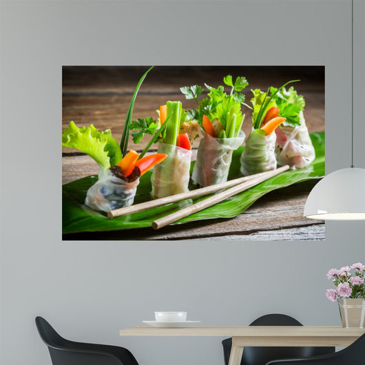 Fresh Spring Rolls Wrapped