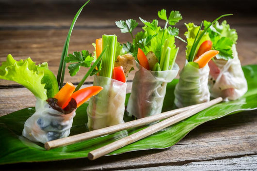 Fresh Spring Rolls Wrapped