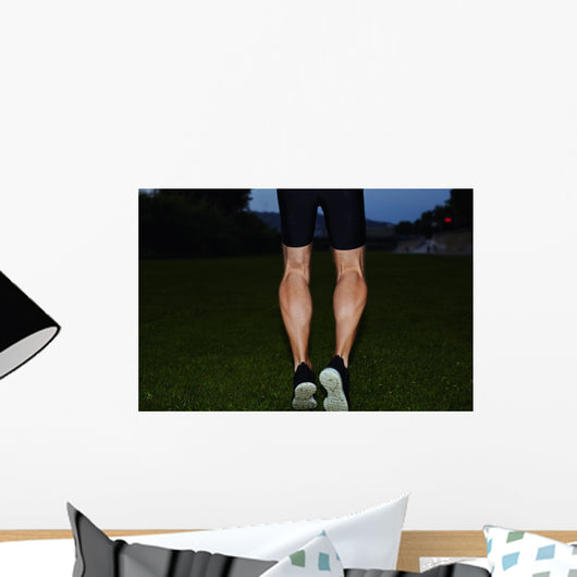 Athletic Male Runner Jogging Wall Decal