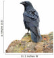 Perching Raven Wall Decal