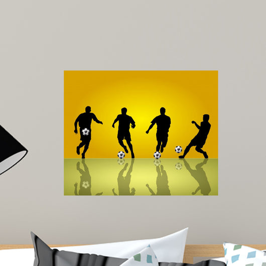 Fussballspieler Gelb