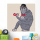 Vector Funny Cartoon Hipster