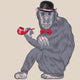 Vector Funny Cartoon Hipster