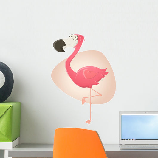 Flamingo Cartoon Lustig Vektor
