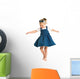 dancing little girl Wall Decal