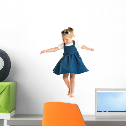 dancing little girl Wall Decal