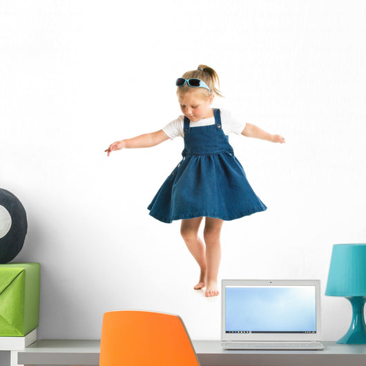 dancing little girl Wall Decal