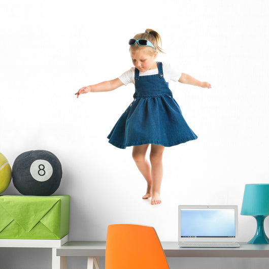dancing little girl Wall Decal