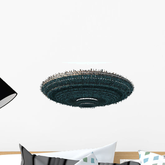 Alien UFO Wall Decal