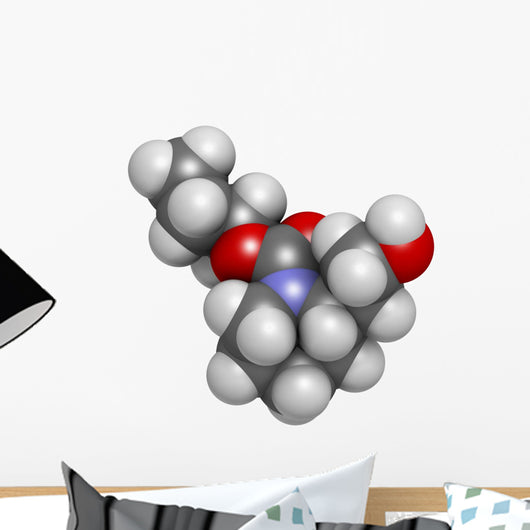Icaridin (picaridine) Insect Repellent Molecule. Wall Decal