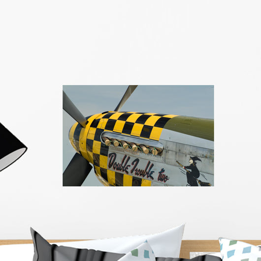p-51 mustang nose art Wall Mural