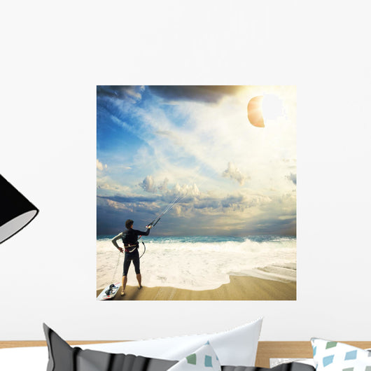 Kitesurfing Lefkada Greece Wall Decal