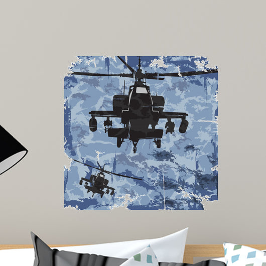Army Grunge with Helicopter