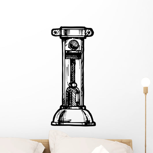Steampunk font Wall Decal