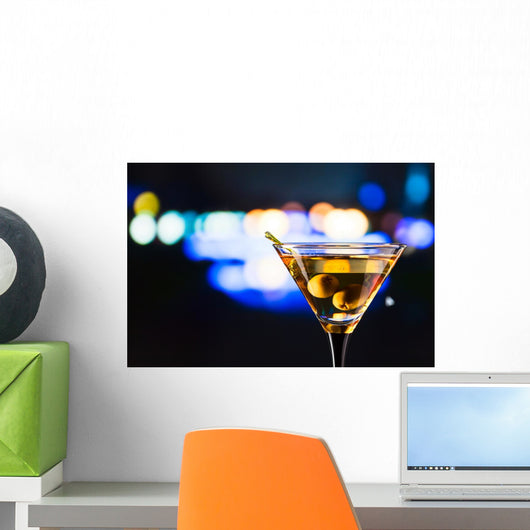 Glass with Martini and
