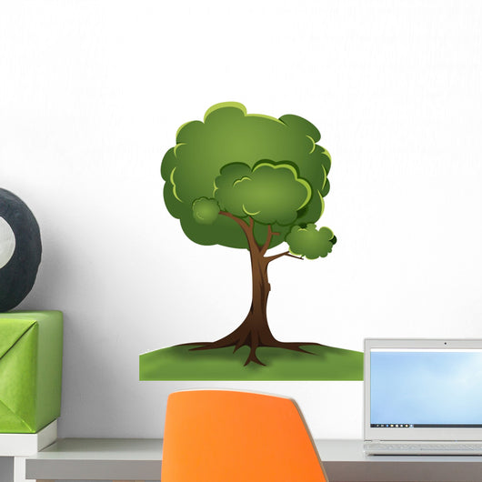 green tree Wall Decal