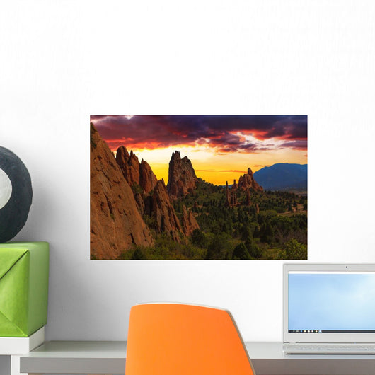 Sunset Image Garden Gods Wall Decal