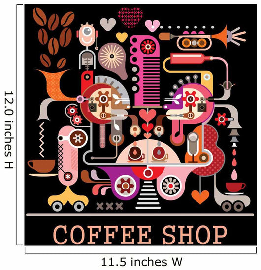 Coffee Shop Wall Mural