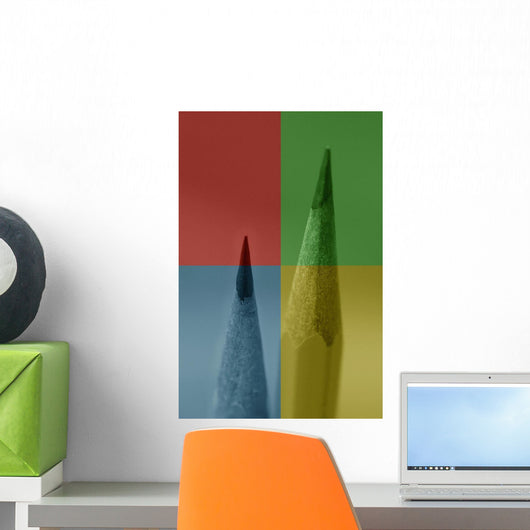 Multi Colored Pencils Wall Mural